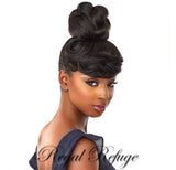 Sensationnel Synthetic Instant Bun with Bangs