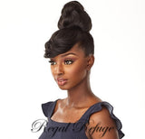 Sensationnel Synthetic Instant Bun with Bangs